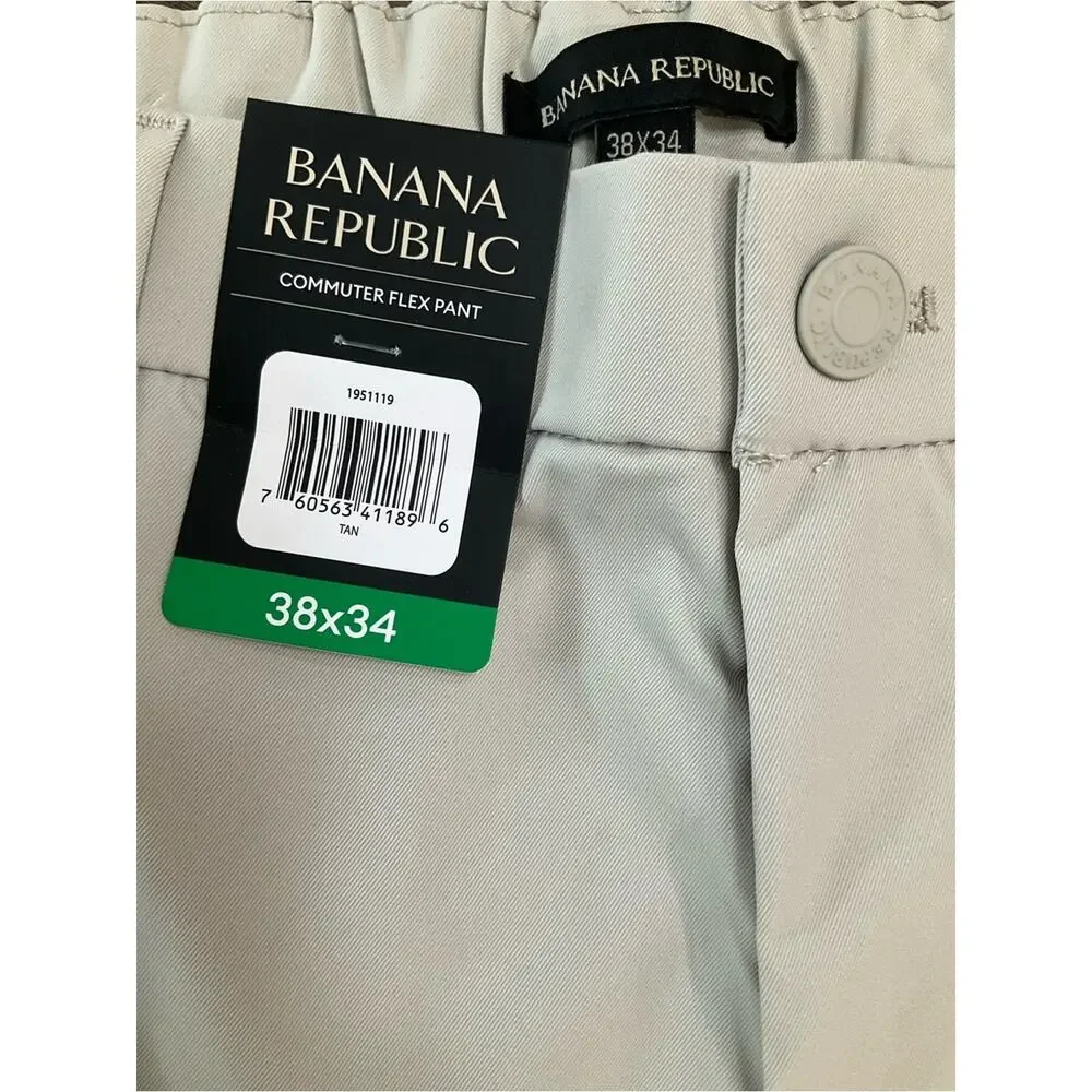 Banana Republic Men's Size 38 X 34 Tan Chino Pants NWT